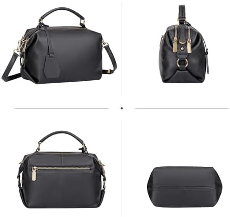 Over Earth Genuine Leather Crossbody Bag for Women - Small Top Handle Handbag, Perfect for Everyday Use, Stylish and Dur