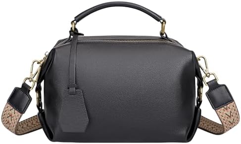 Over Earth Genuine Leather Crossbody Bag for Women - Small Top Handle Handbag, Perfect for Everyday Use, Stylish and Dur