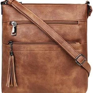 MASINTOR Crossbody Purses for Women | Multi Pocket Casual Crossbody Bag | Adjustable Strap Shoulder Bag with Tassel | St