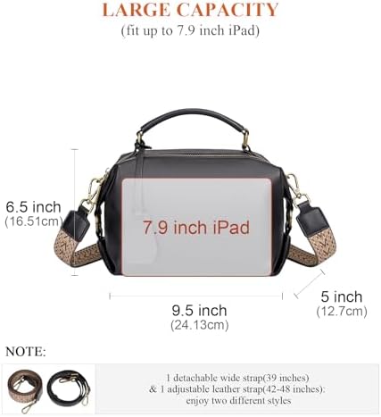 Over Earth Genuine Leather Crossbody Bag for Women - Small Top Handle Handbag, Perfect for Everyday Use, Stylish and Dur